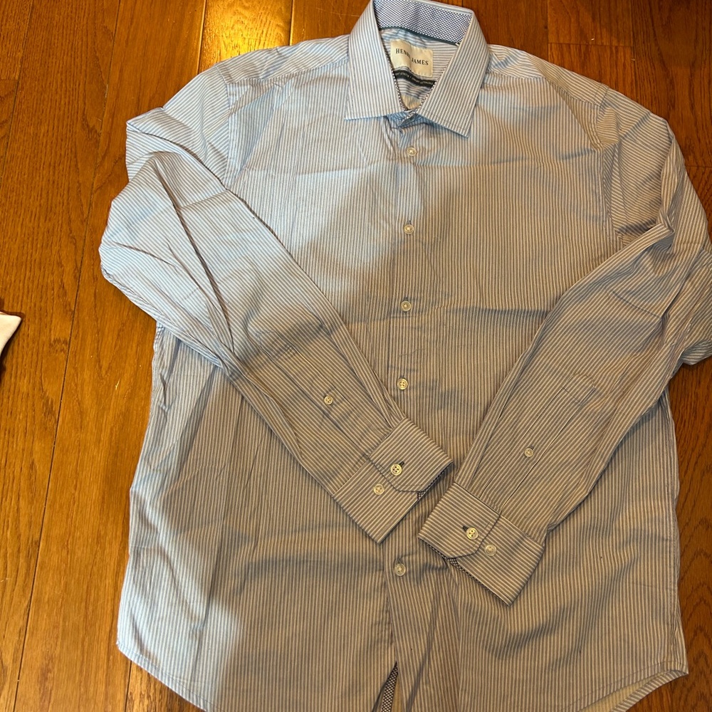 Henri James brand long-sleeve dress shirt